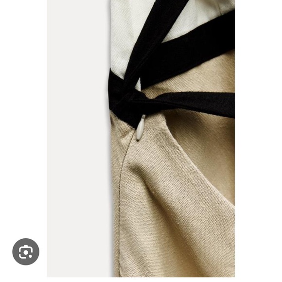 Zara NWT linen blend midi dress - Picture 4 of 8